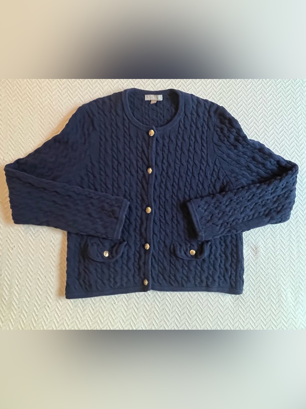 J Crew Cable Knit Cardigan